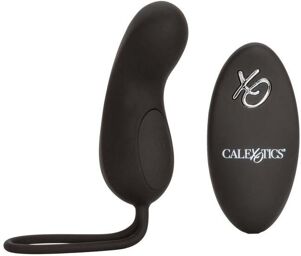 Oeuf Vibrant Télécommandé Silicone Rechargeable Curve Noir