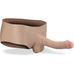 Gode ceinture creux seconde peau pénis XXL réaliste Fabio
