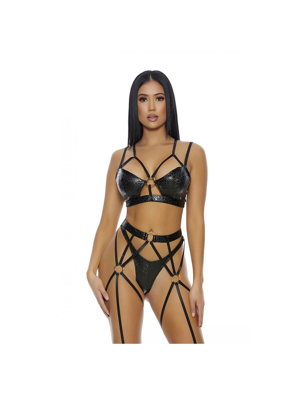 Ensemble 3 Pièces That's My Spot Léopard Noir