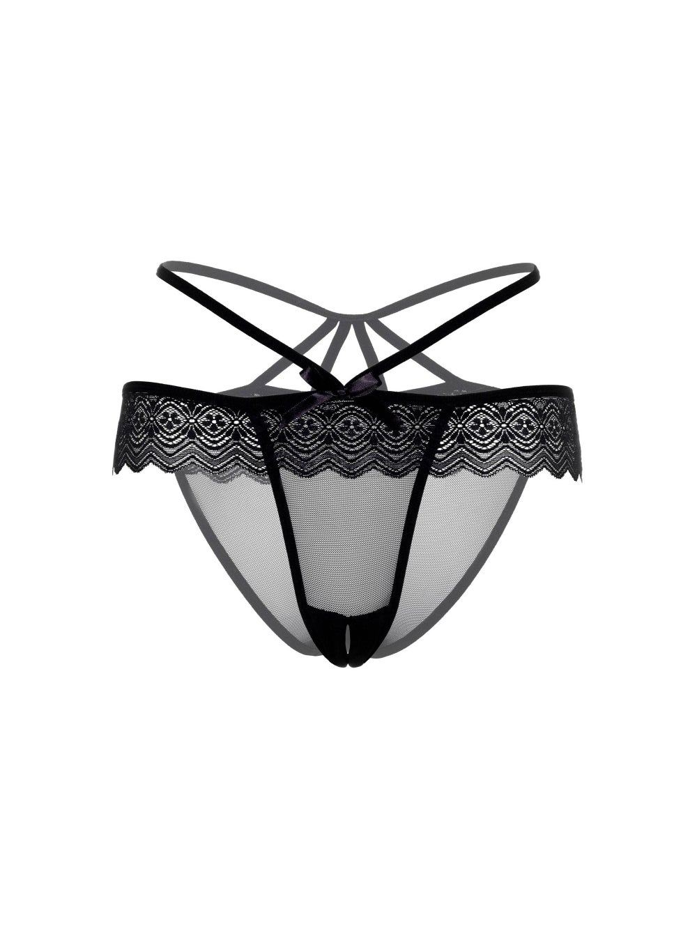 Culotte Echancrée Ouverte Taylor Noire