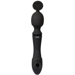Nami Vibromasseur Magic Wand à Double Extrémités et Ondes Pulsées 22 cm