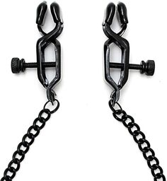 Pinces à seins avec chaînette