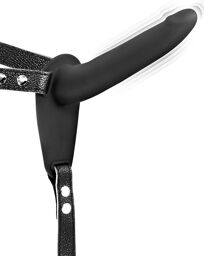 Gode Ceinture Vibrant USB Noir