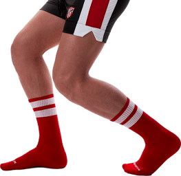 Chaussettes Gym Socks Rouge-Blanc