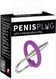 Anneau pénien avec dilatateur urétral en silicone et métal