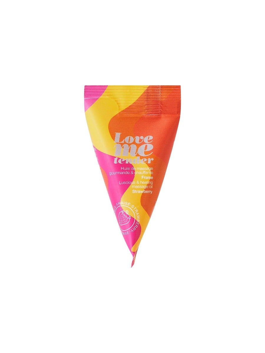 Berlingot huile de massage Love Me Tender fraise 10 ml