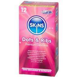 Dots & Ribs Préservatifs 12 pcs