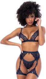 Ensemble 3 pièces bleu nuit Bleu nuit