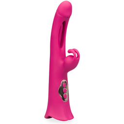 Vibromasseur rabbit tapoteur avec langue cunnilingus Peace