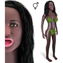 Poupée gonflable réaliste trans black Sonia