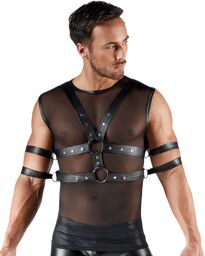 Haut avec Harnais Bondage Noir