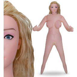 Poupée gonflable vibrante réaliste blonde Paulina