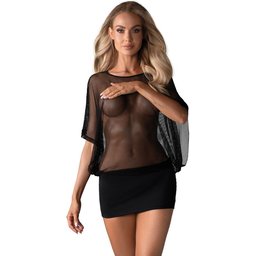 Robe et string punk - noir