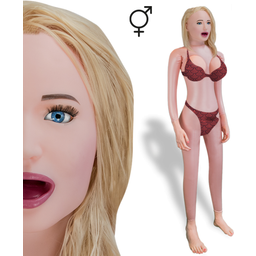 Poupée gonflable suceuse tran blonde Gaby