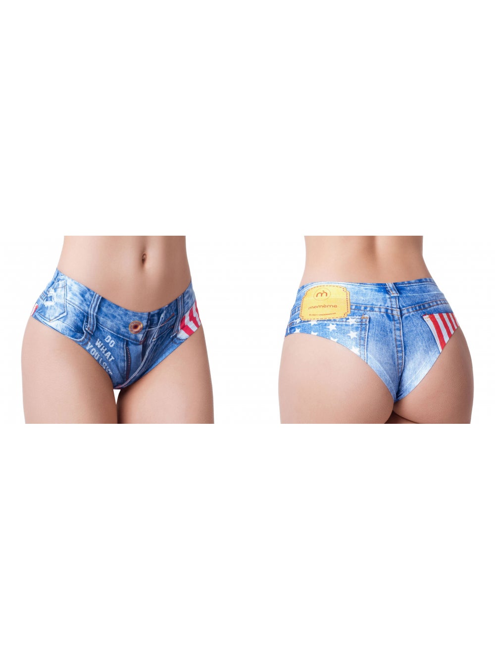 Culotte Invisible American Flag Jeans
