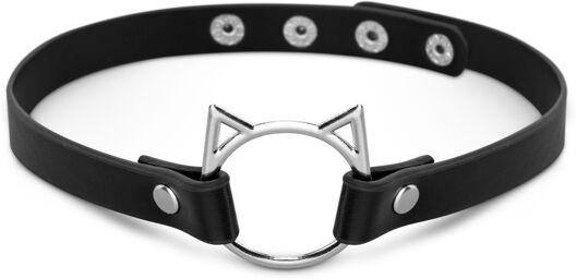 Fantasmes de chambre - Collier ras du cou Kitty - Noir