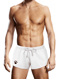 Maillot de Bain Court Blanc Blanc
