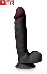 Gode réaliste The Intense Black 24 x 5 cm