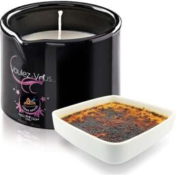 Bougie de Massage Gourmande Cràme Brûlée Allume-Moi