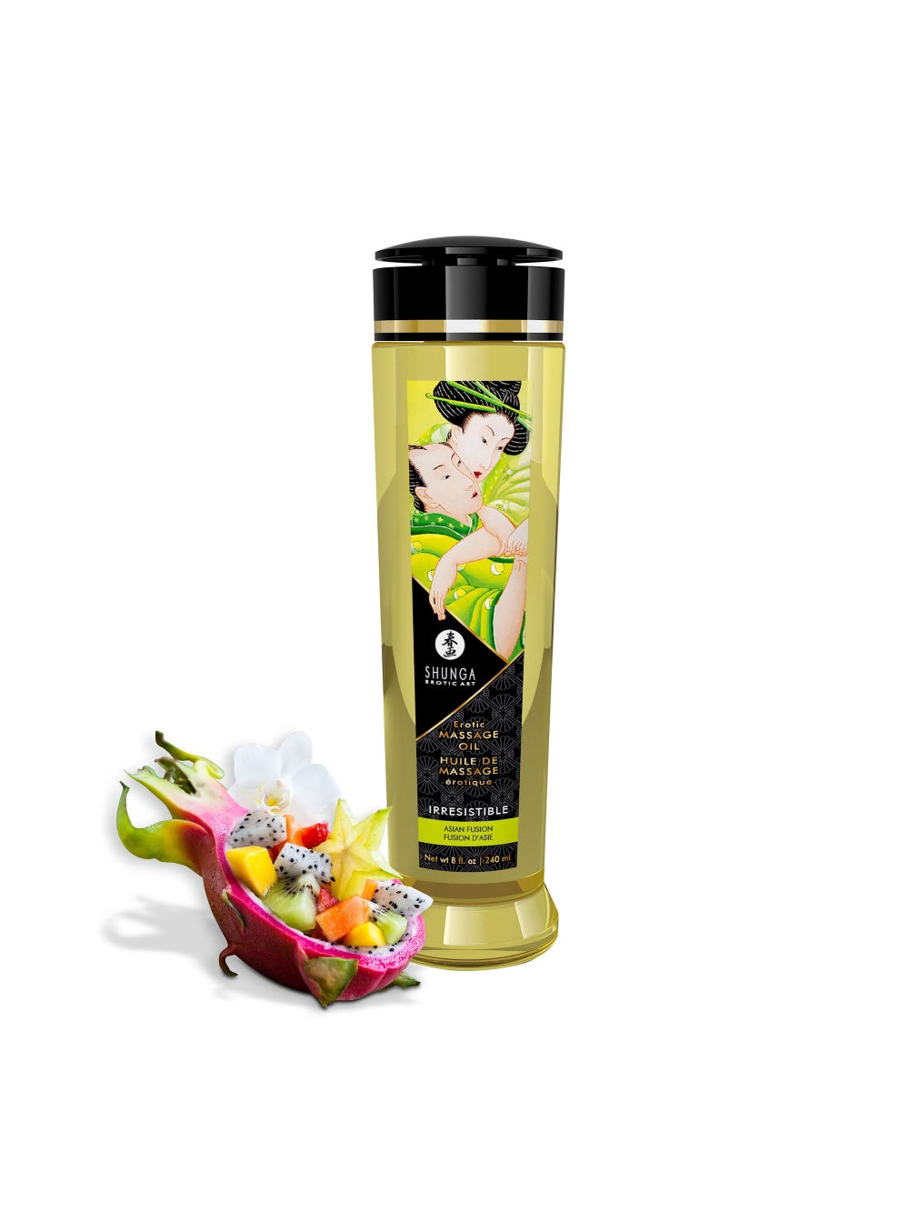 Huile de massage érotique Fusion d'Asie Shunga 240 ml