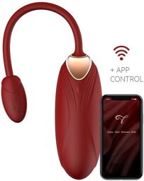 Oliver Pro - Vibrateur portable avec App Control - Or et rouge vin