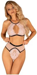 Ensemble 2 Piàces Lilines Maille & Dentelle Rose Rose