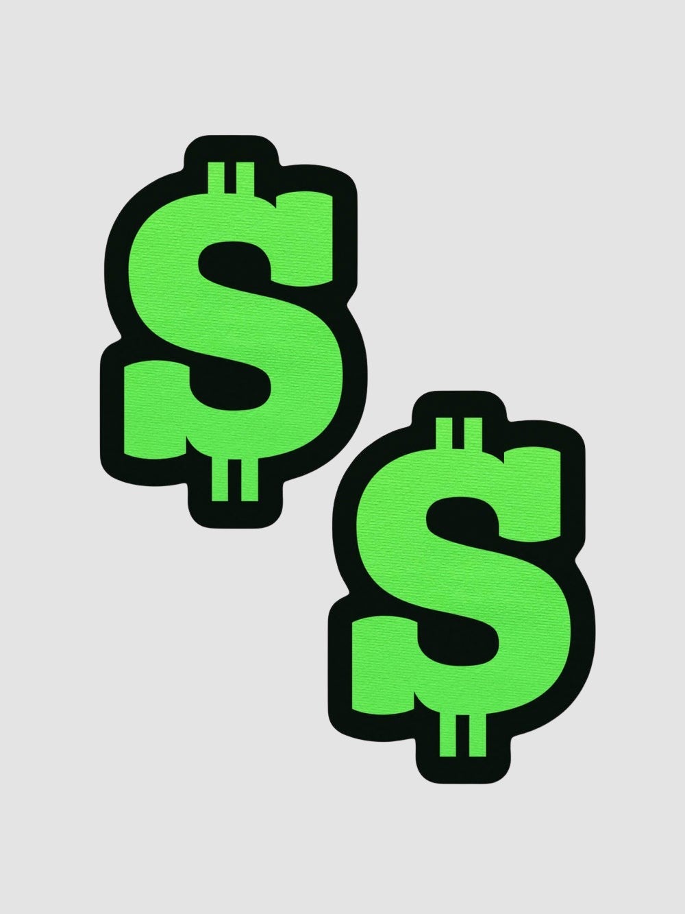 Caches-Tétons Dollar Vert Néon