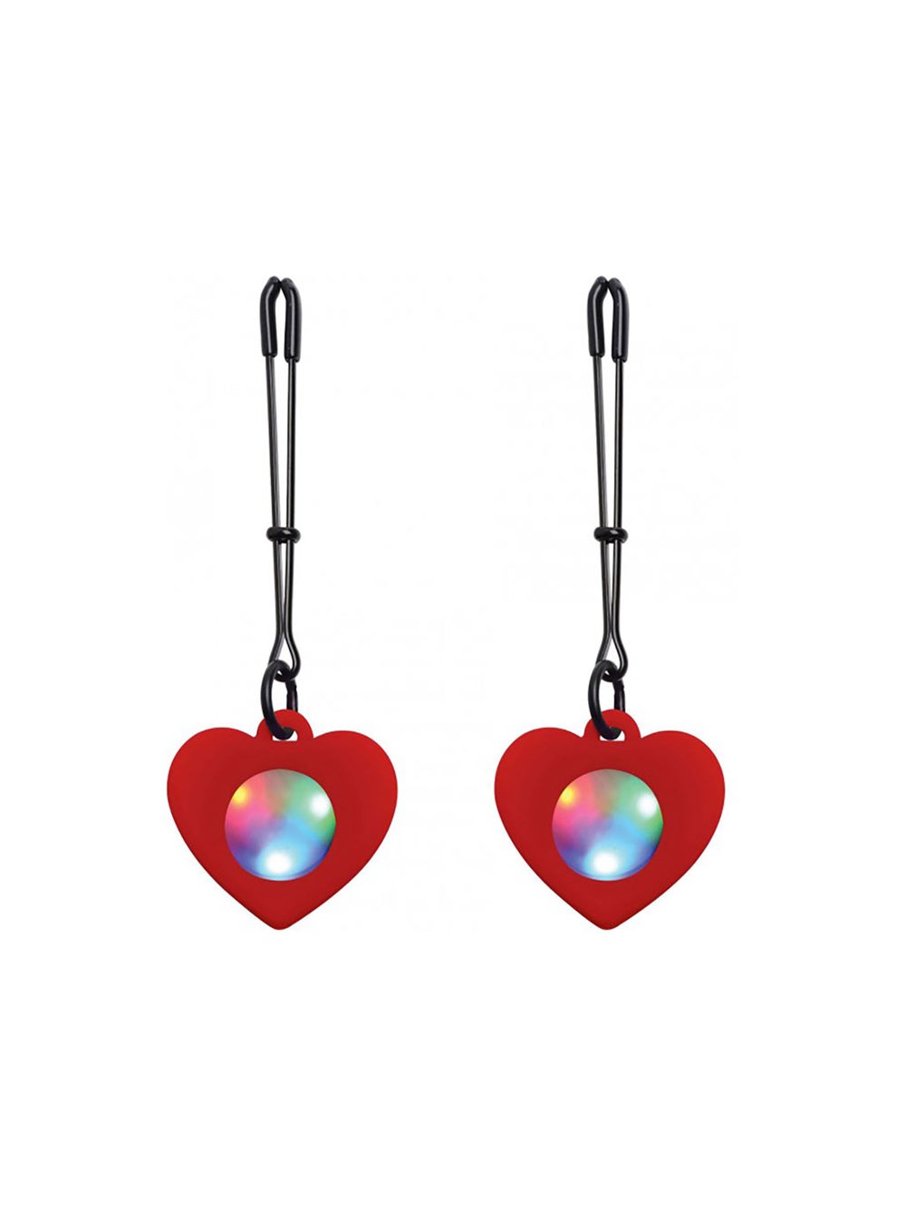 Pinces à tétons LED coeur Charmed