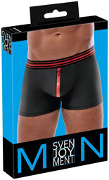 Boxer briefs avec zip et ceinture rayée Noir