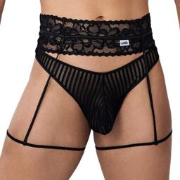 Porte-Jarretelles String Toreth Noir Noir