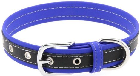 Collier Bicolore Simili Constrated Bleu Foncé