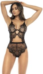 Body Nairobi en dentelle noir avec armatures, bretelles réglables Noir