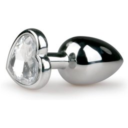 EasyToys - Plug anal métallique - Diamant cœur - S