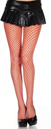 Collant large filet rouge - MH9030RED Rouge