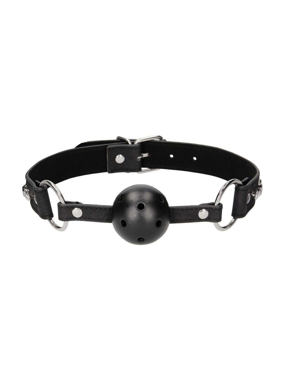 Bâillon boule respirant Diamond Studded