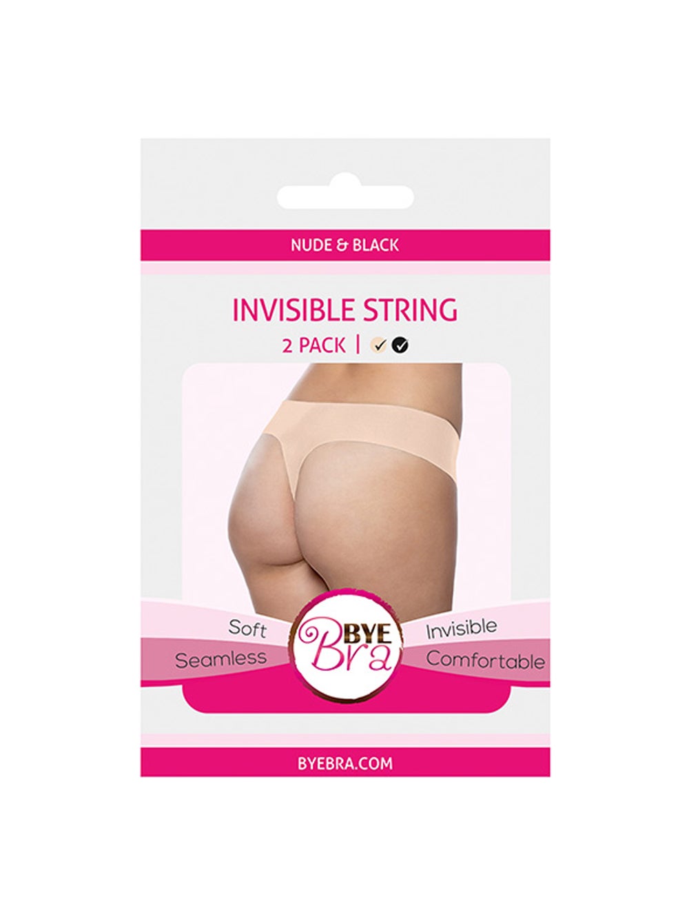 Strings Invisibles Beige & Noir