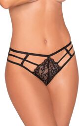 String dentelle noir aux multiples lanières - DG1469BLK Noir