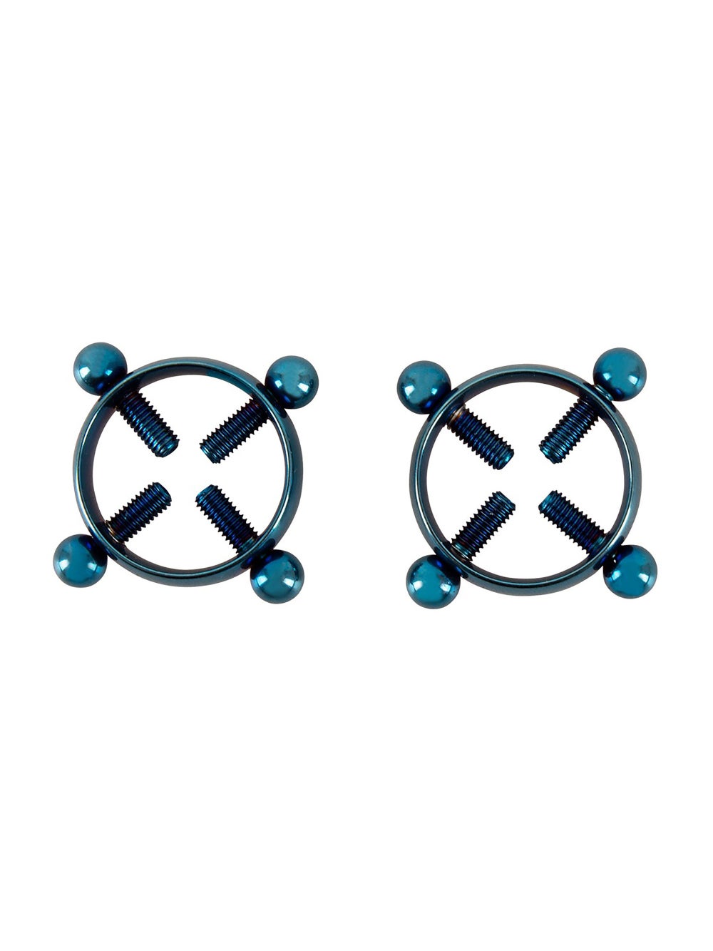 Pinces à Tétons X Nipple Jewellery Bleu
