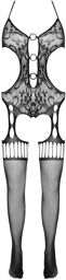 Catsuit Porte jarretelles Noir