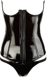 Corset Vinyle Noir Noir