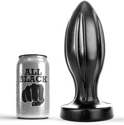 bouchon anal tout noir 21cm