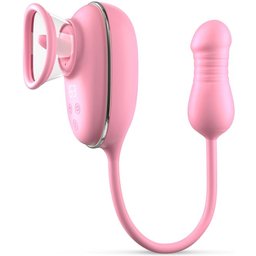 – MIAMORÉ Vibromasseur Léchage, Succion & Poussée – Rose