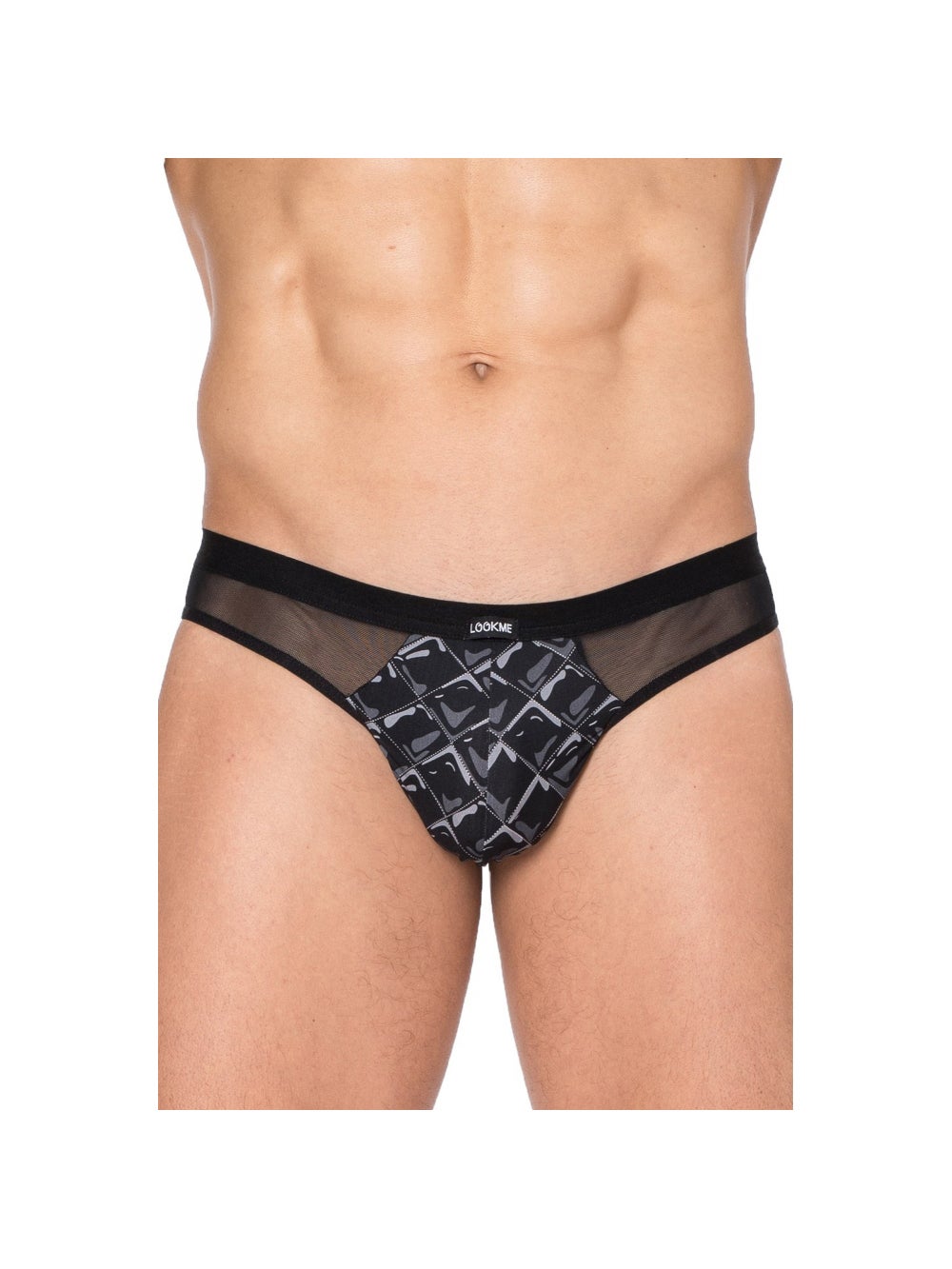 Tanga imprimé losanges New Look noir