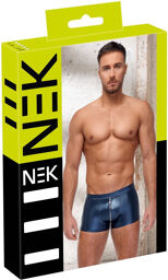 Boxer briefs métallisé bleu avec zip argenté Bleu