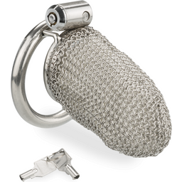 Cage à pénis en cotte de maille - modèle long