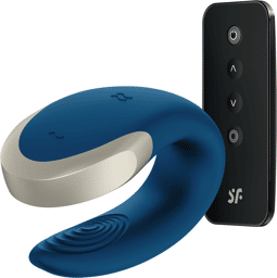 Double Love Luxury Partner Vibrator - Bleu
