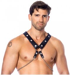 Harnais avec chaînes métalliques