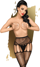 Collant fantaisie noir No excuses - PH0098BLK Noir