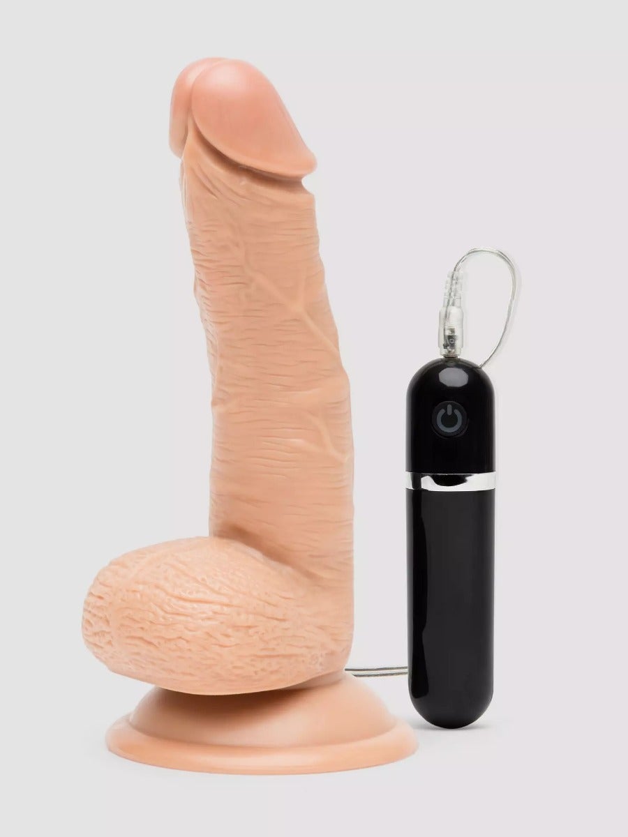 Vibromasseur ventouse réaliste 15,2 cm Classic Lifelike Lover chair beige