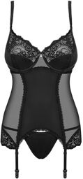 Corset Amallie et string Noir